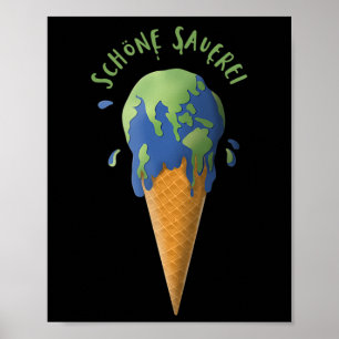 Geen Planet B Milieubescherming Earth Mannen Wo Poster