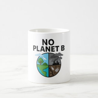Geen Planet B-Mok met milieubewustzijn Koffiemok