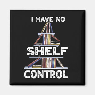 Geen plankencontrole Grappig boek lezen boekenwurm Magneet