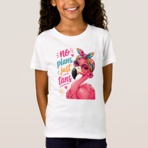 Geen plannen, gewoon bruin worden - Sassy flamingo T-shirt