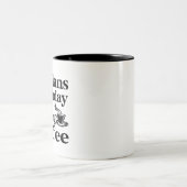 Geen plannen voor vandaag behalve Drink koffie , M Tweekleurige Koffiemok (Center)