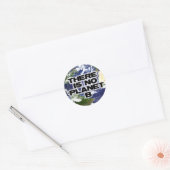Geen plant B Ronde Sticker (Envelop)