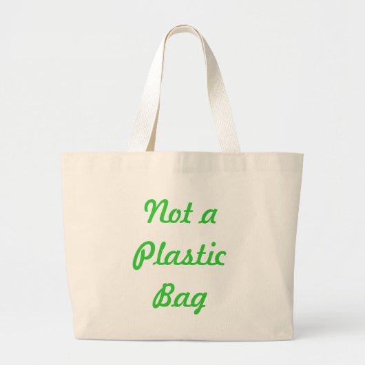 Geen plastic zak Canvas tas (Voorkant)