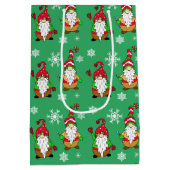 Geen plek als Gnome voor de Feestdagen Kerstmis Medium Cadeauzakje (Achterkant)