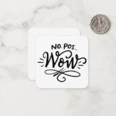 Geen POS WOW Tiny Note Kaarten Notitiekaartje (Voorkant / Achterkant in situ)