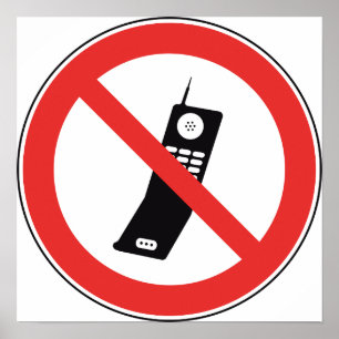 Geen Poster voor mobiele telefoonaanmelding