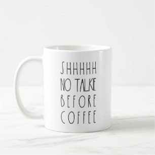 Geen praatje voor de koffie-Mok Rae Dunn geïnspir Koffiemok