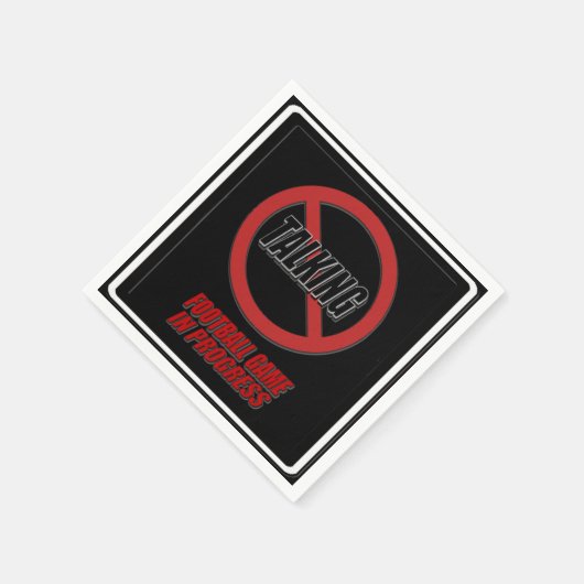 Geen praatjesspel in Football in het voortgangspap Servet (Hoek)