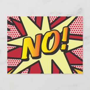 GEEN Pret Retro Stripboek Pop Art Aankondigingskaart