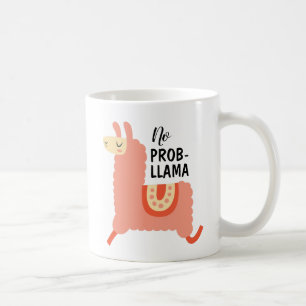 Geen Prob-Llama, Cute Llama Coffee Mok, Koffie Mok
