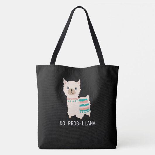 Geen Prob-Llama Draagtas (Achterkant)