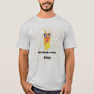 Geen-Prob-Llama Grappige Schattige Llama met Sterr T-shirt