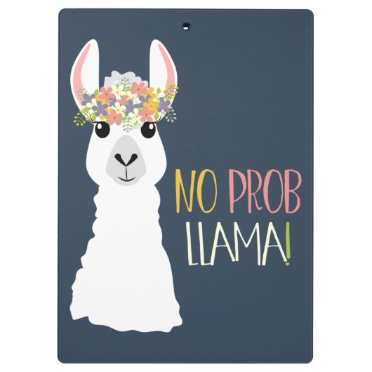 Geen Prob Llama Klembord (Achterkant)