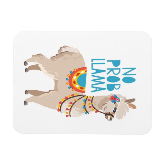 Geen Prob Llama Magneet (Horizontaal)