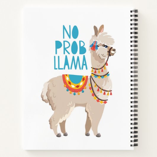 Geen Prob Llama Notitieboek (Achterkant)