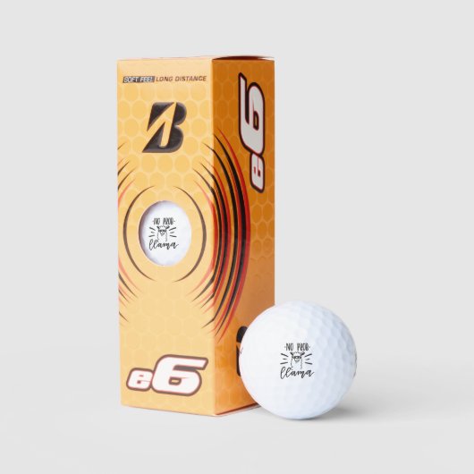 Geen Prob Llama-ontwerp Golfballen (Verpakking)