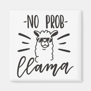 Geen Prob Llama-ontwerp Magneet