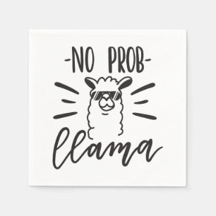Geen Prob Llama-ontwerp Servet