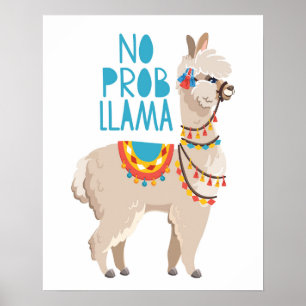 Geen Prob Llama Poster