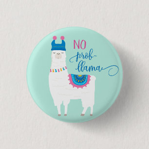 Geen Prob LLAMA Ronde Button 3,2 Cm