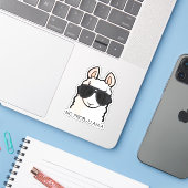 Geen Prob-Llama Sticker (Laptop met iPhone)