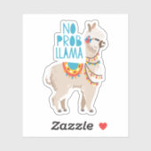 Geen Prob Llama Sticker (Vel)