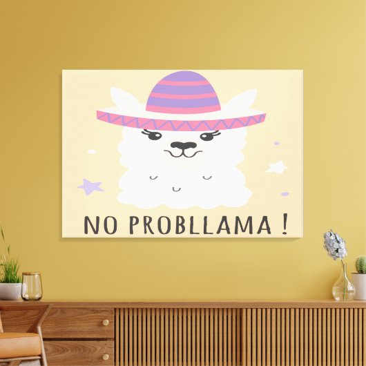 Geen probleem canvas afdruk (Insitu (Woonkamer))