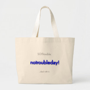 Geen probleem dag! grote boodschappentas tote bag