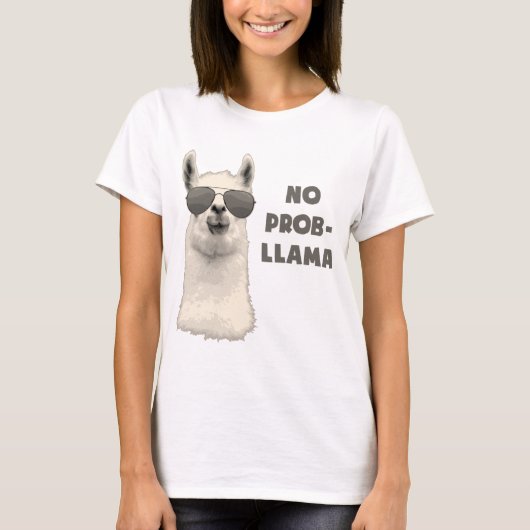Geen probleem Llama T-shirt (Voorkant)