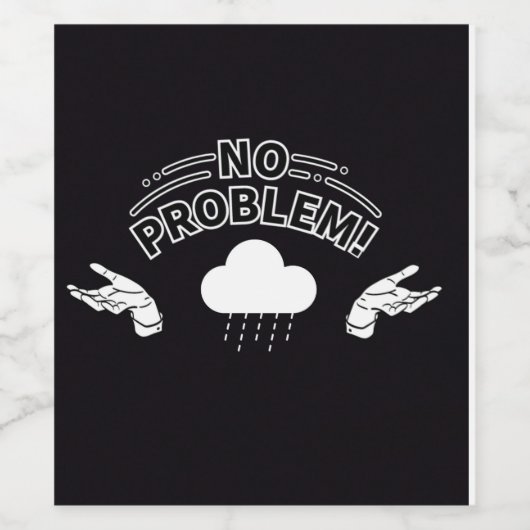 GEEN PROBLEEM WIJN ETIKET (Enkel label)