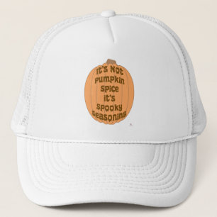 Geen Pumpkin Spice Funny Spooky Slogan Trucker Pet