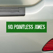 Geen punteloze snoepjes bumpersticker (Op auto)