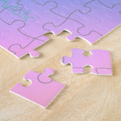'Geen puzzle' autisme Acceptatie, pasteelregenboog Legpuzzel (Zijkant)
