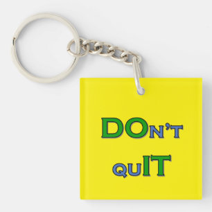 Geen quIT-sleutelhanger Sleutelhanger