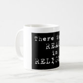 Geen REAL in RELIGIE - Koffiemok (Voorkant links)