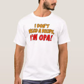 Geen recept opa nodig t-shirt (Voorkant)
