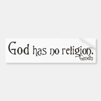 Geen religie bumpersticker