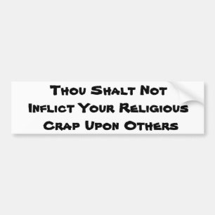 Geen religieuze onzin bumpersticker