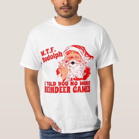 Geen rendiergames meer t-shirt (Voorkant)