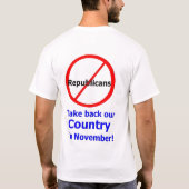 Geen republikeinen t-shirt (Achterkant)