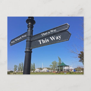 'Geen richting' Briefkaart