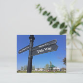 'Geen richting' Briefkaart (Staand voorkant)