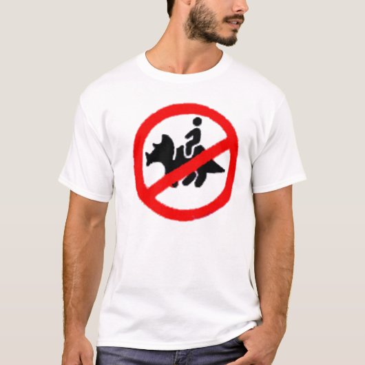 Geen ringzone Triceratops T-shirt (Voorkant)