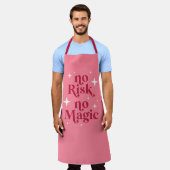 Geen risico Geen magisch roze Schort (Gedragen)