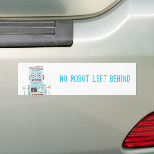 Geen robot achter bumpersticker (Op auto)