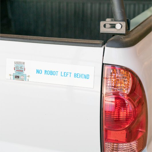 Geen robot achter bumpersticker (Op Truck)