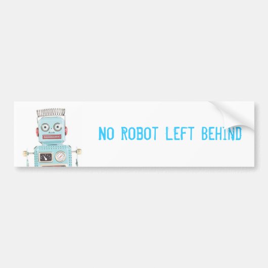 Geen robot achter bumpersticker (Voorkant)