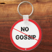 Geen roddel sleutelhanger (Voorkant)