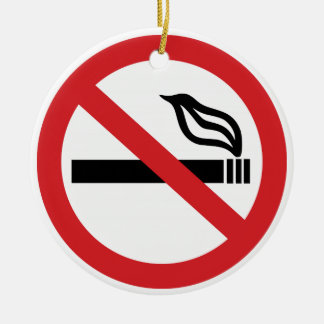 Geen Roken Anti Roken Sigaret Tabak Keramisch Ornament