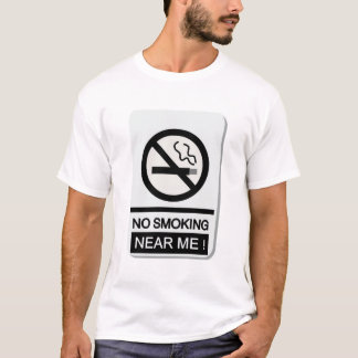 Geen roken bij mij t-shirt